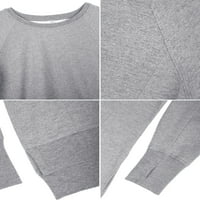 Дамски ежедневни Суитчъри Дълъг ръкав пуловер върхове ежедневни блузи риза за жени