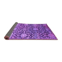 Ahgly Company вътрешен правоъгълник ориенталски лилави килими от индустриална зона, 2 '5'