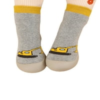 Crocowalk Toddler Sok Shoes Prewalker чорапи Меки гумени подметка подли