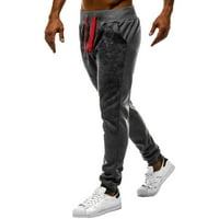 Мъже харем панталони хоп тенденция Модна дишаща цветна печат спортни вратовръзки Краката на панталони с джобове