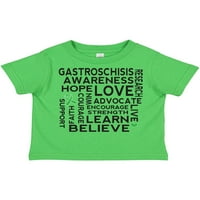 Inktastic Gastroschisis Support Liffence Gift Gift Toddler Boy или Thddler Girl Тениска