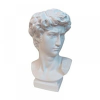 6.5 гръцка статуя на Давид ваза, вътрешна и външна смола саксия за цветя, Скулптура четка притежателя бюст за дома и градината снимка подпори