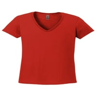 Фпп-дамска тениска В-деколте с къс ръкав, до женски размер 3ХЛ-Калифорния Кали