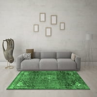 Ahgly Company Indoor Rectangle Persian Emerald Green Traditional Area Rugs, 2 '4'
