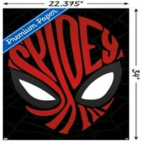 Marvel Comics - Spider -Man - Текстов плакат за стена на лицето, 22.375 34