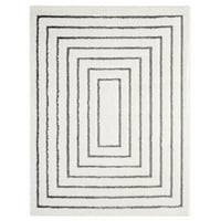Евърлуум Кармен Сохо модерна геометрична зона килим, слонова кост сребро, 7 '10 х10'2