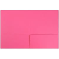 Paper Premium Paper Cardstock Две папка за презентация на джоба, розово магента, 1000 картонена опаковка