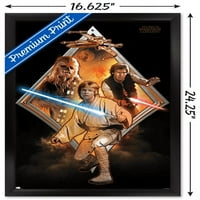 Междузвездни войни: Оригинална трилогия - Плакат за стена на Heroes Badge, 14.725 22.375