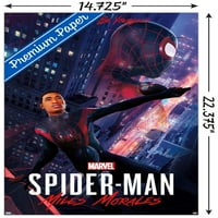 Спайдърмен на Marvel: Miles Morales - Pose Wall Poster, 14.725 22.375