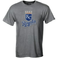 Канзас Сити Роялс Младежта тениска с лого - сиво