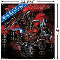 Marvel Comics - Плакат за стена на Deadpool с бутални щифтове, 22.375 34