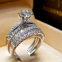 Heiheiup Rose Diamond -kle Ring Day Diamond Ring Rose Valentine's Diamond Ringcan Ring to Scounding Ring RingPunk Rings