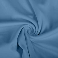 Penkiiy жени v -образни солидни цветови гащеризони частично позициониране от печат с къс ръкав работещи униформени върхове t -ризи за жени пакети синьо в продажба