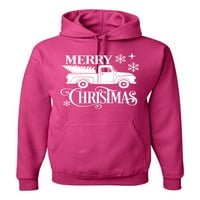 Wild Bobby Merry Christmas Tree Delievery Christmas Unise Graphic Hoodie Sweatshirt, Fuschia, XX-Clarge