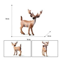 Декор Магазин симулирани твърди горски елени фигурки лосове Животни животни декор декор за деца играчка