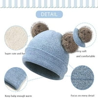 Windfall Baby Toddler Kids Girls Hats and Gloves Sect Winter Knit Beanie Топла Капачка за руно 3-6t