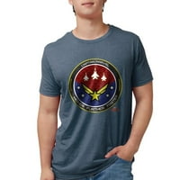 Cafepress - Тениска на капитан Marvel - Мъжки три -смеси тениска
