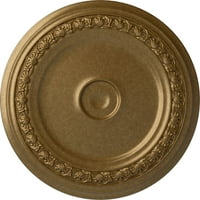 1 8 од 1 2 П Карлсбад таван медальон, ръчно рисуван бледо злато