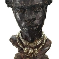 Етнически Стил Африканска Статуя Скулптура Реколта Стил Декоративно Изкуство Декор Занаяти