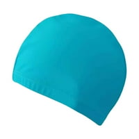 Dyfzdhu Възрастни плувни шапки Мъжки и дамски стил Защита на косата за плуване Плувни консумативи Еластична голяма шапка за плуване